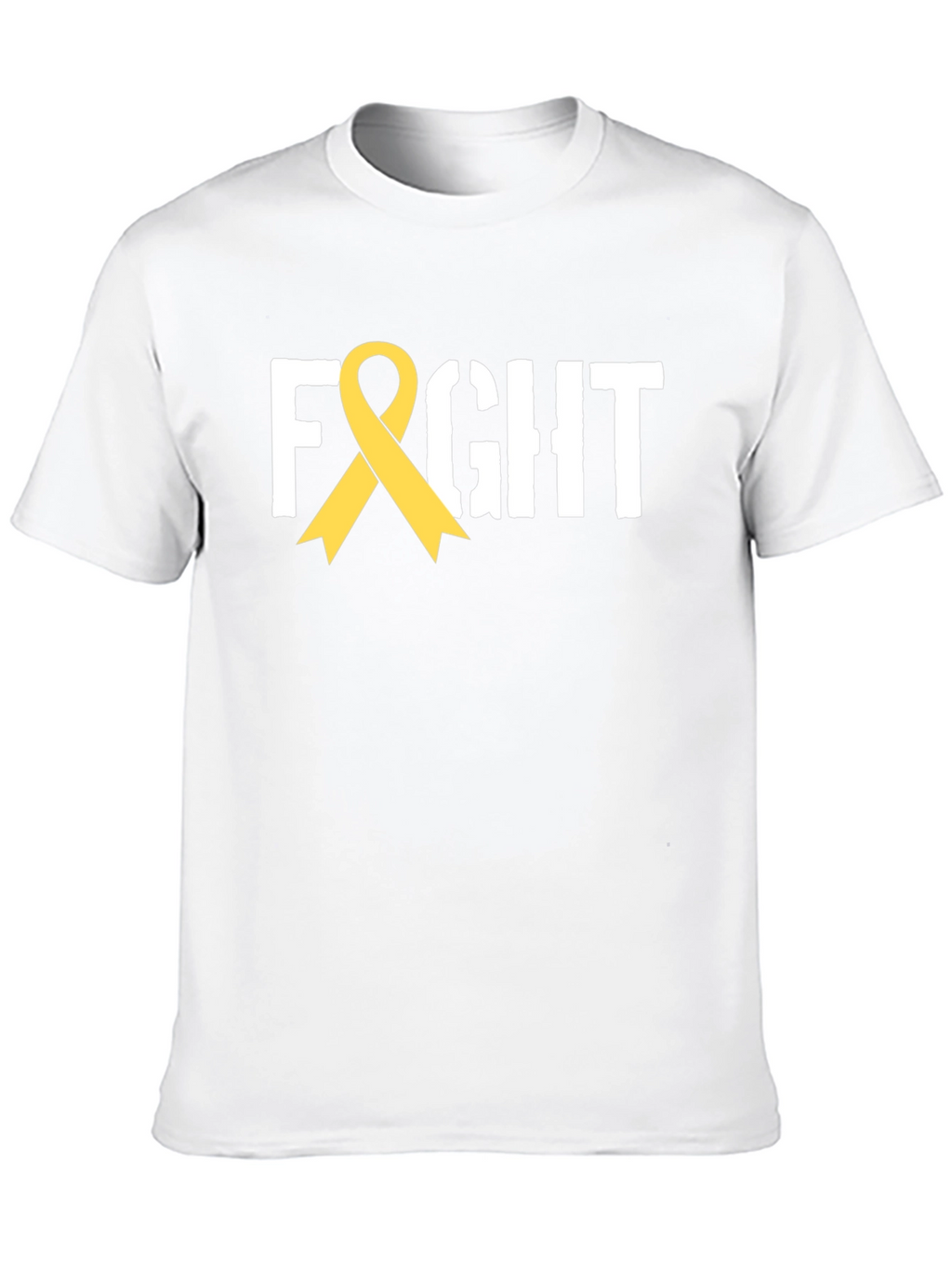 Fight Ribbon T-Shirt - Childhood Cancer Awareness Tee
