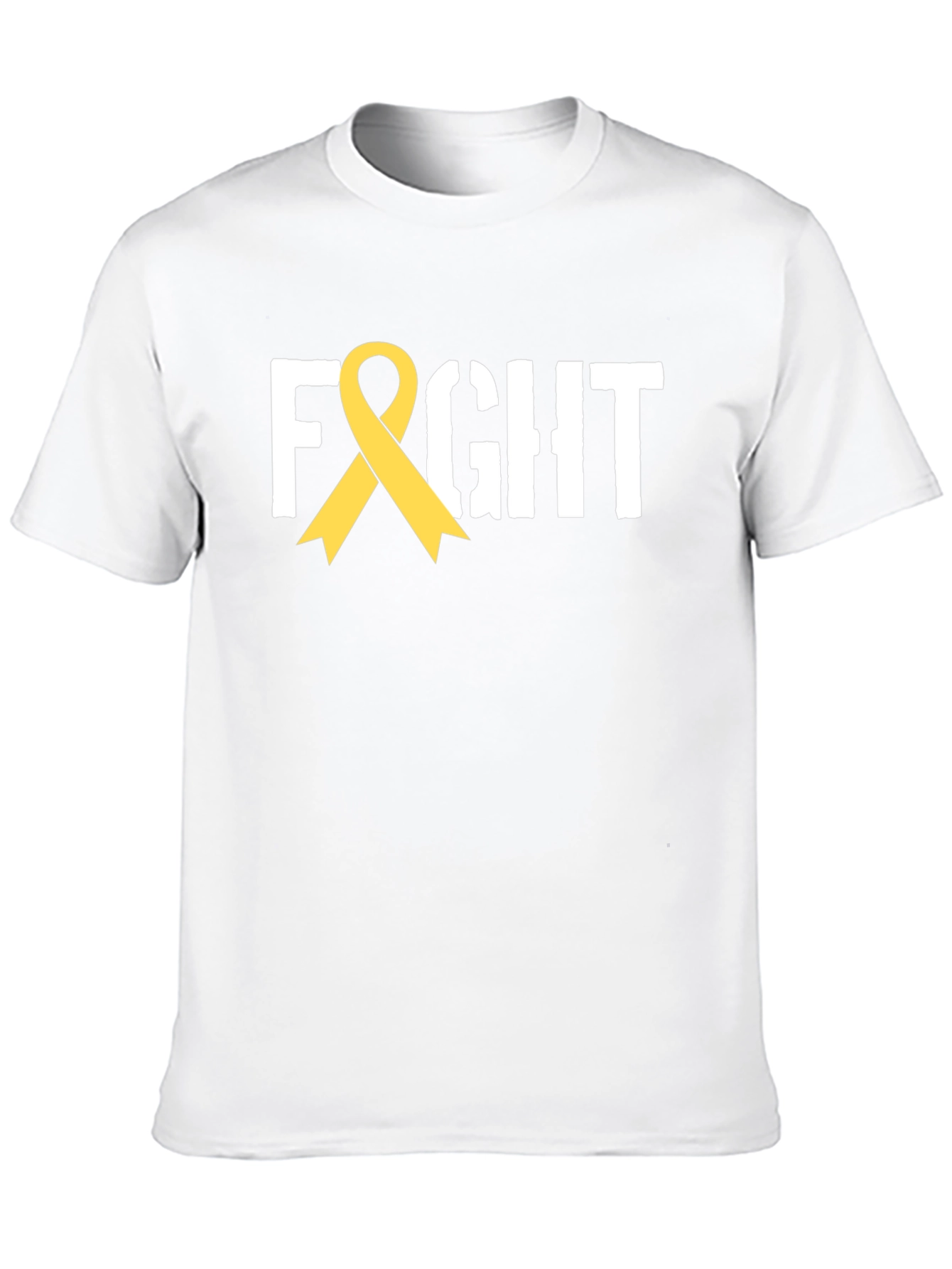 Fight Ribbon T-Shirt - Childhood Cancer Awareness Tee
