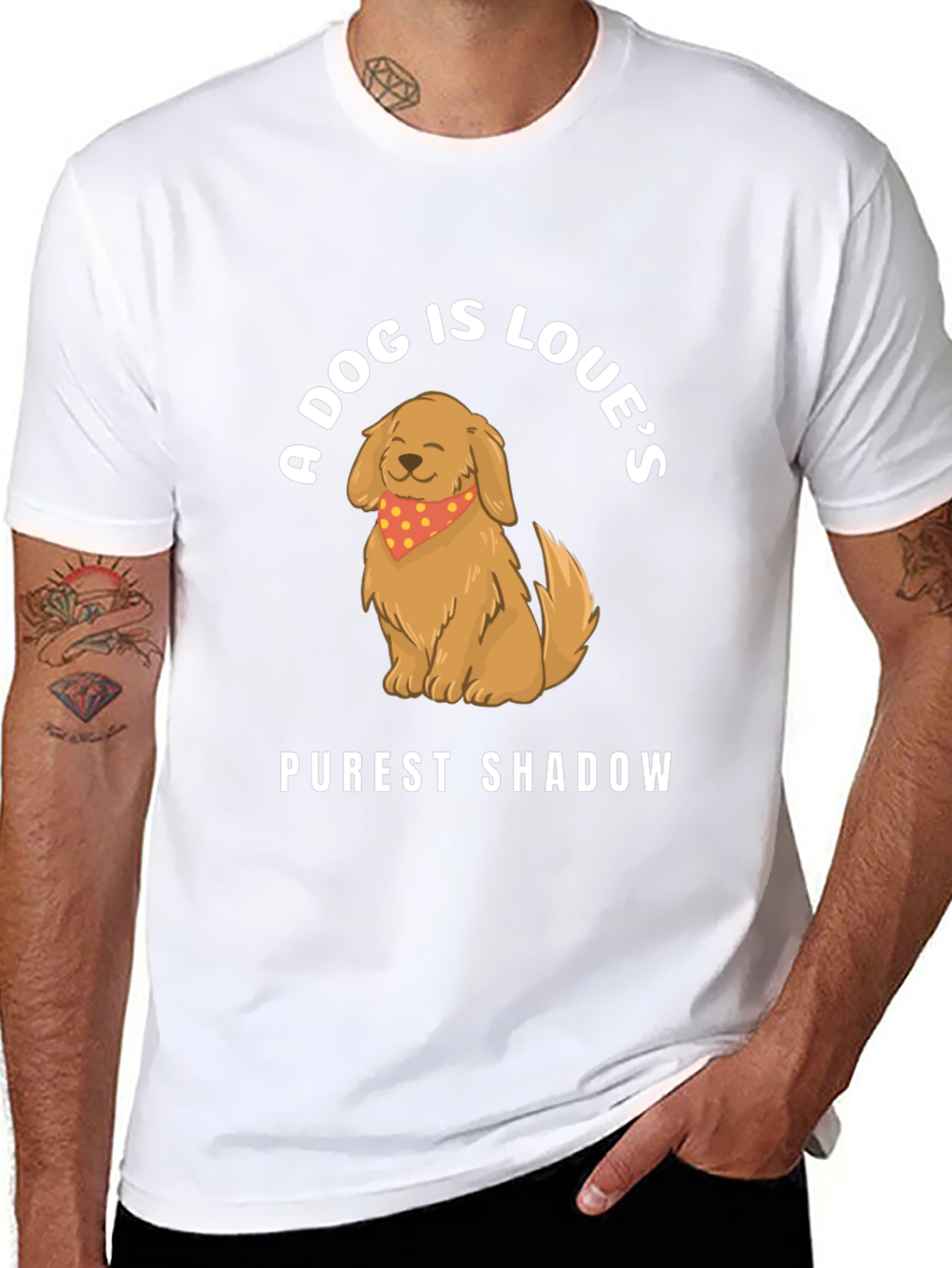 A Dog Is Loves Purest Shadow Graphic T-Shirt