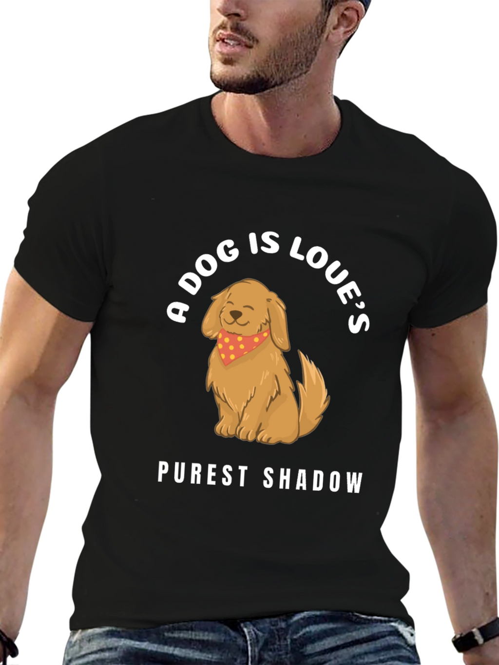 A Dog Is Loves Purest Shadow Graphic T-Shirt