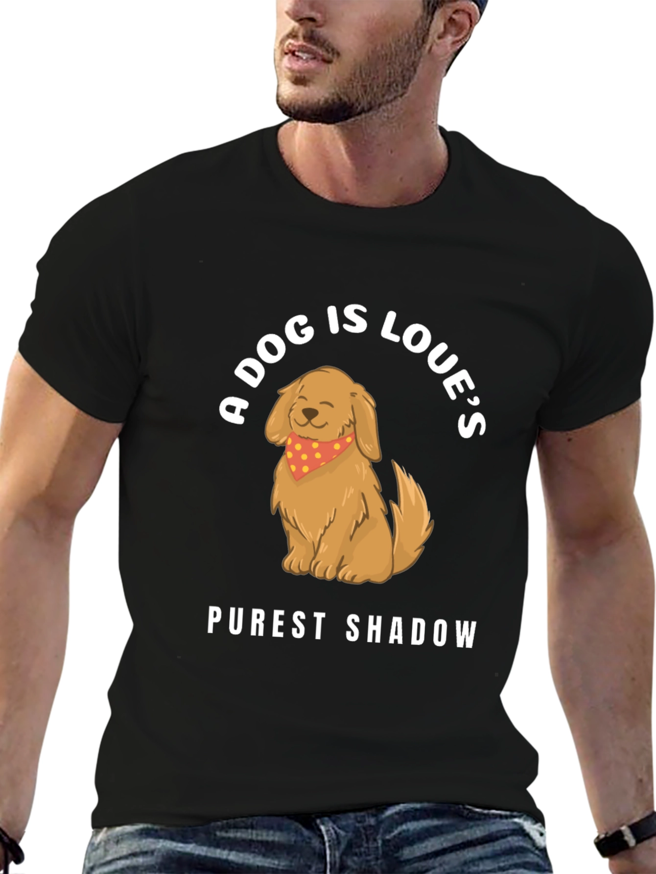 A Dog Is Loves Purest Shadow Graphic T-Shirt