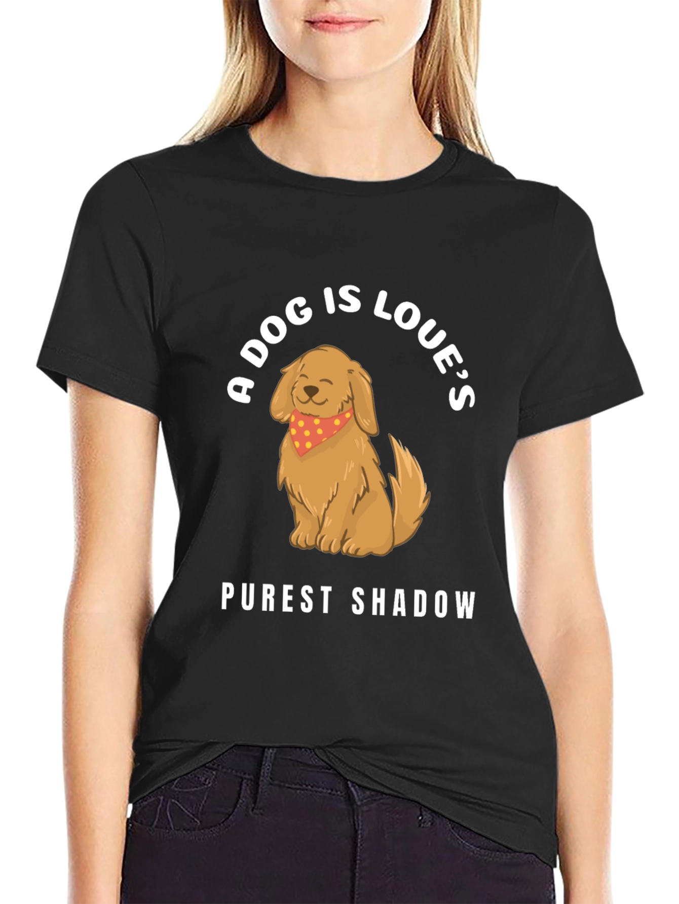 A Dog Is Loves Purest Shadow Graphic T-Shirt