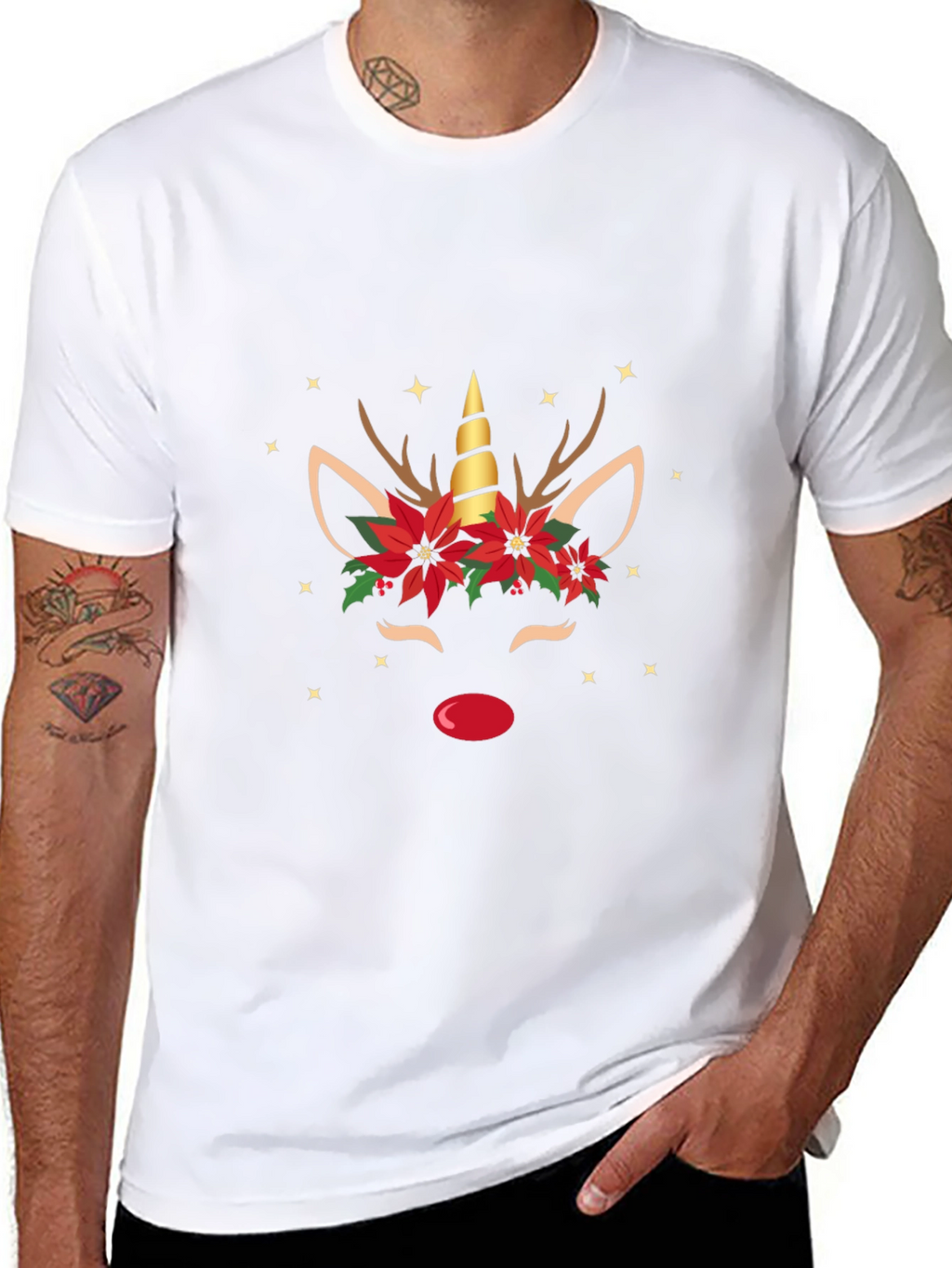 Unicorn Christmas Graphic Tee
