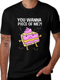 Funny Piece of Me Cake Graphic T-Shirt
