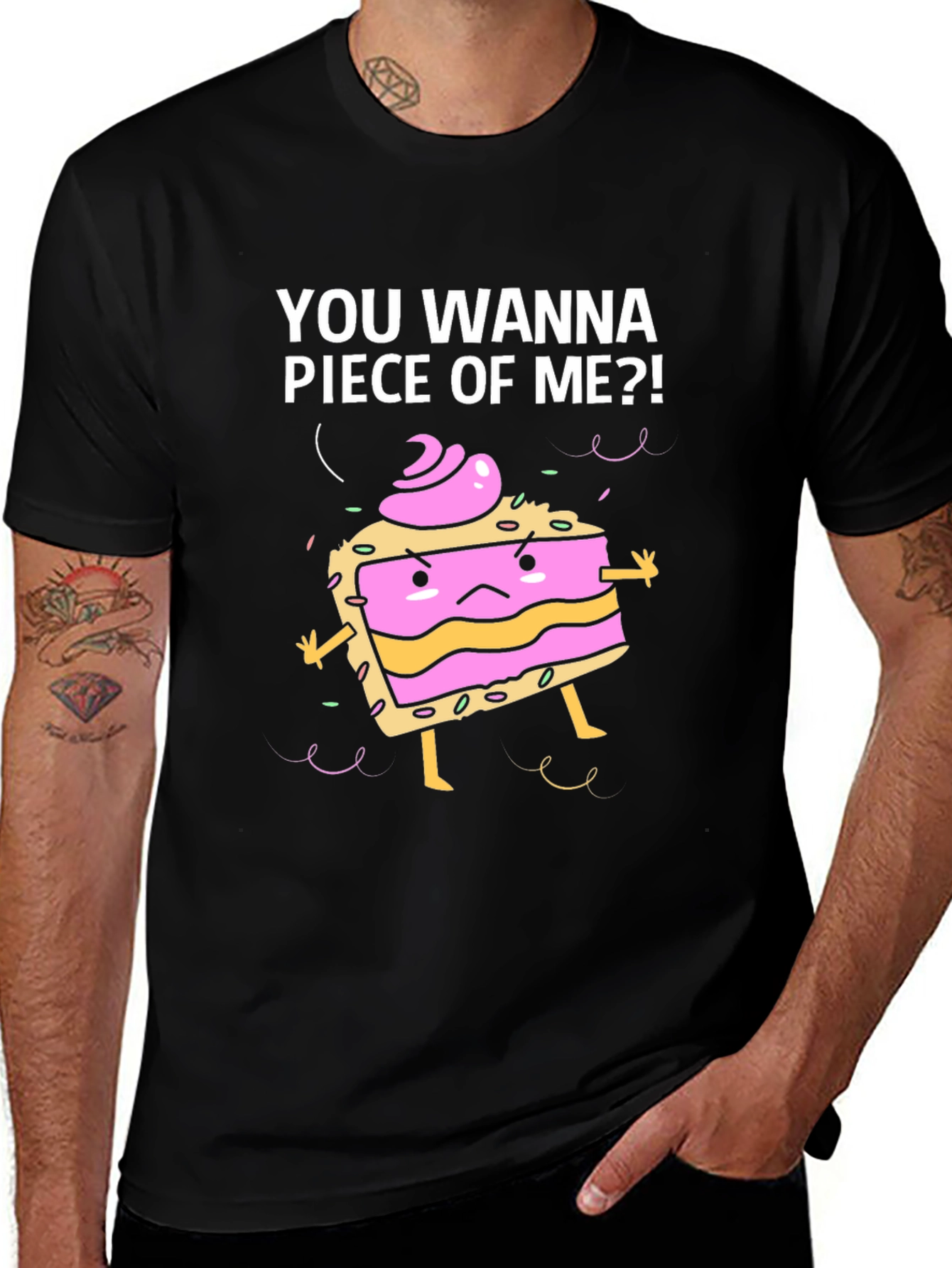 Funny Piece of Me Cake Graphic T-Shirt