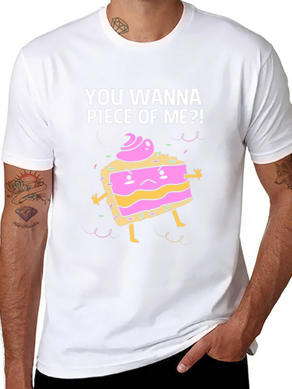 Funny Piece of Me Cake Graphic T-Shirt