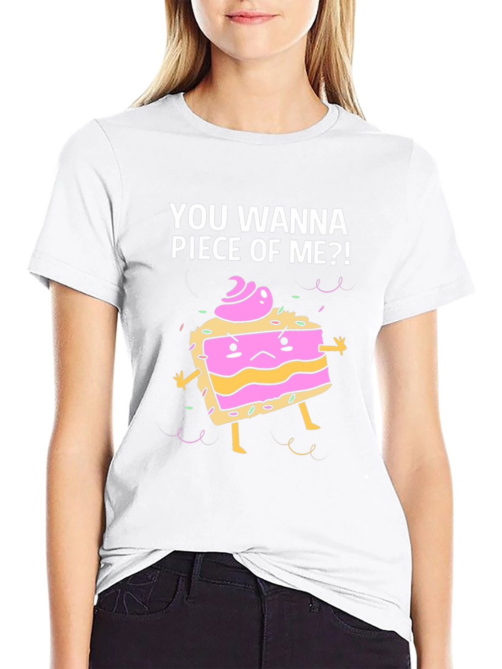 Funny Piece of Me Cake Graphic T-Shirt
