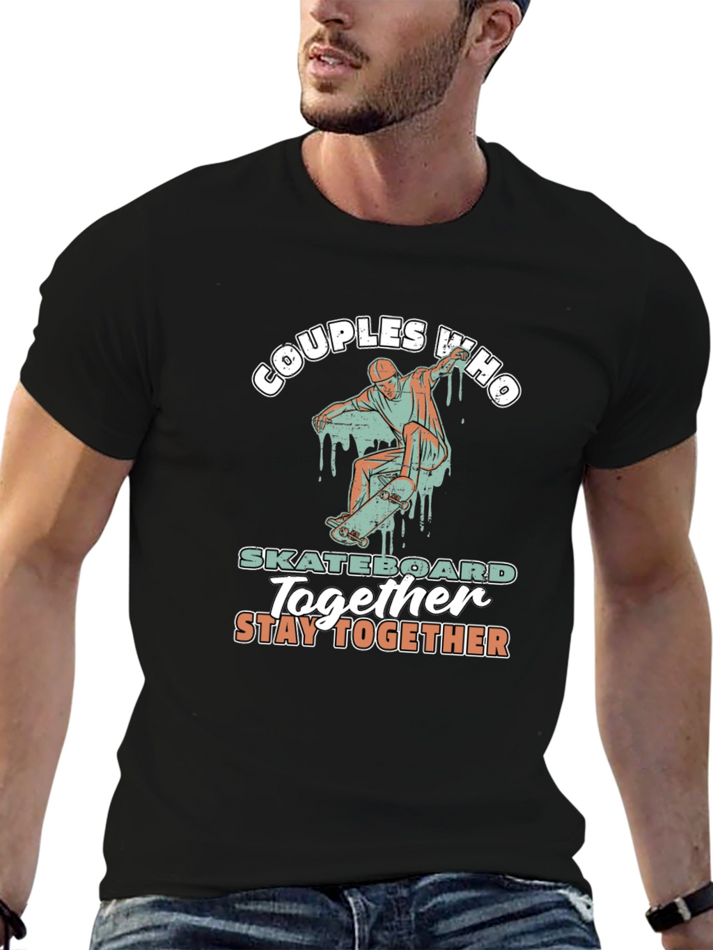Couples Who Skateboard Together T-Shirt