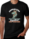 Couples Who Skateboard Together T-Shirt