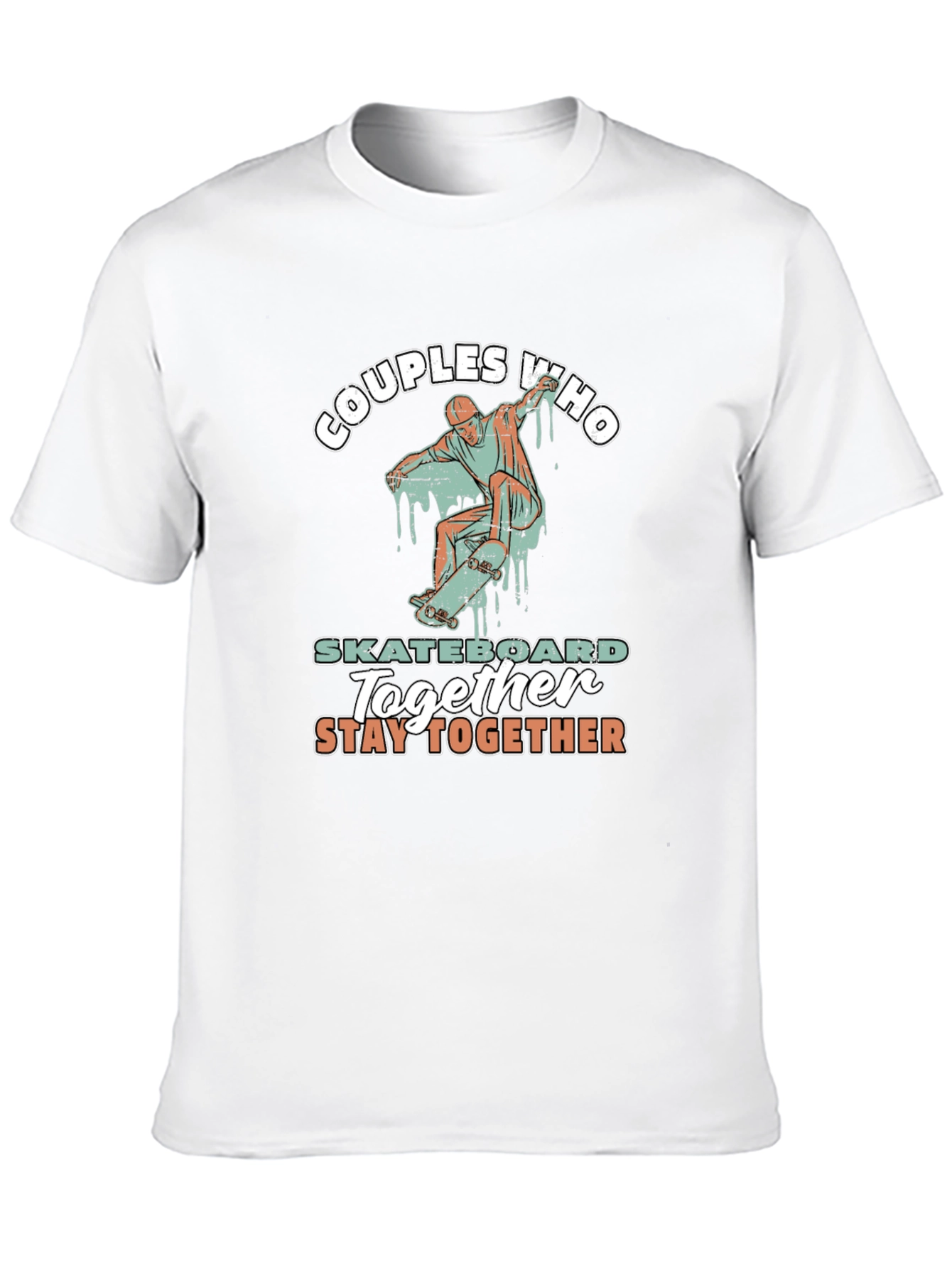 Couples Who Skateboard Together T-Shirt