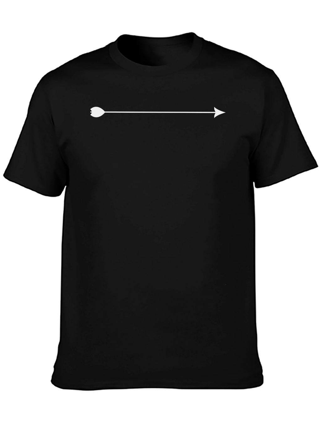Mens Black Arrow Graphic T-Shirt