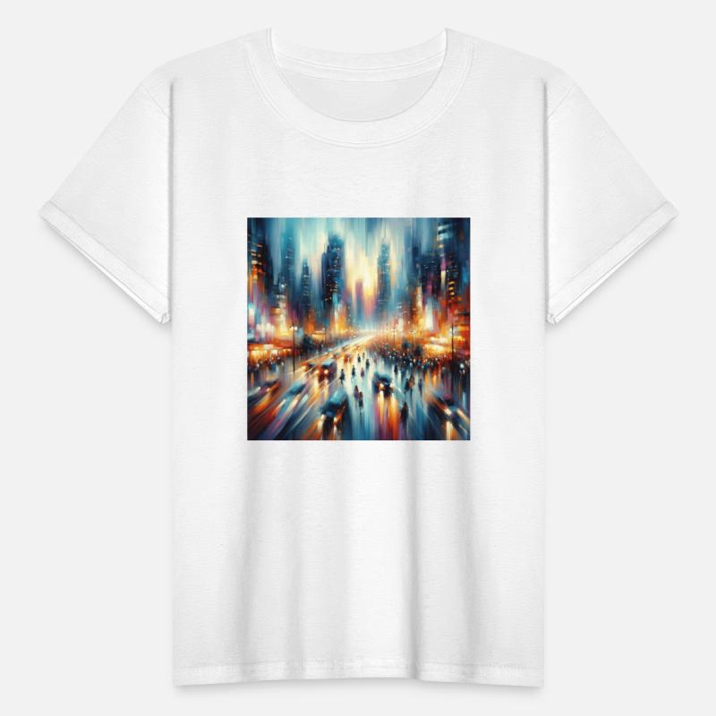 Dusk in Motion: Cityscape Impression