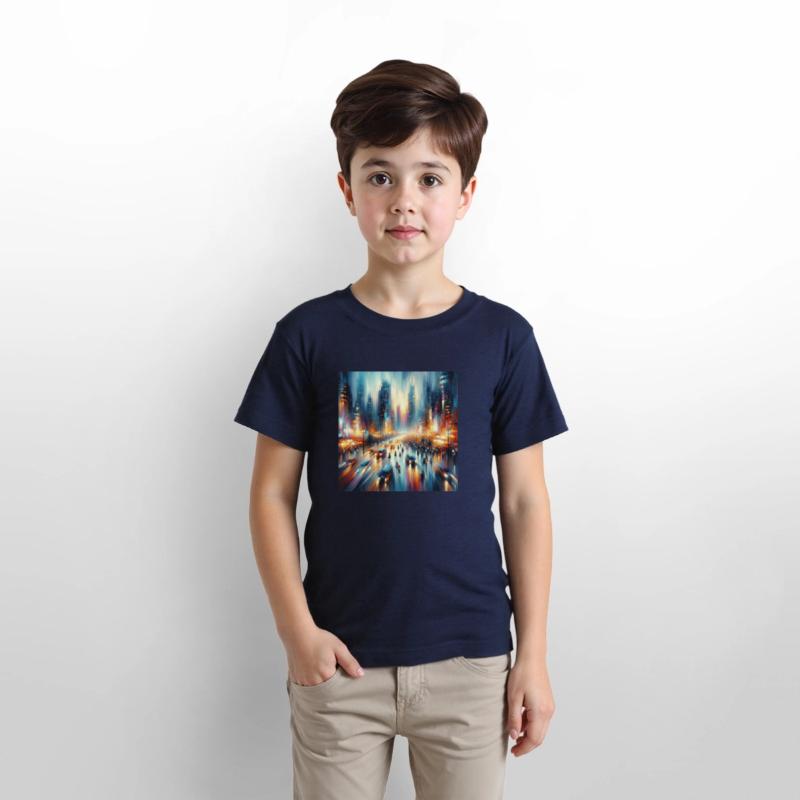 Dusk in Motion: Cityscape Impression