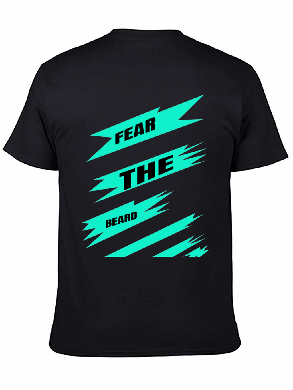 Fear the Beard Graphic Tee - Black Cotton T-Shirt