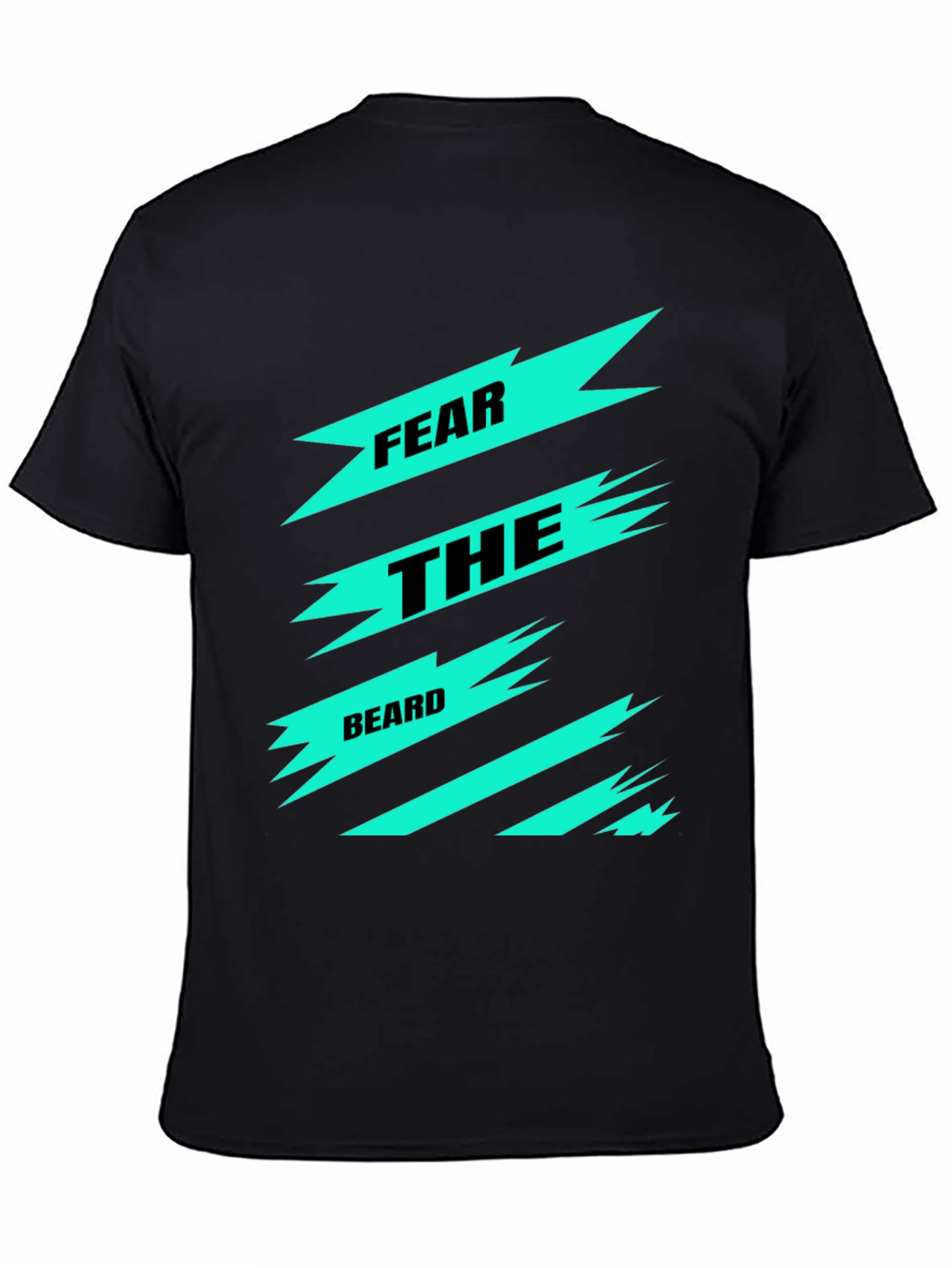 Fear the Beard Graphic Tee - Black Cotton T-Shirt