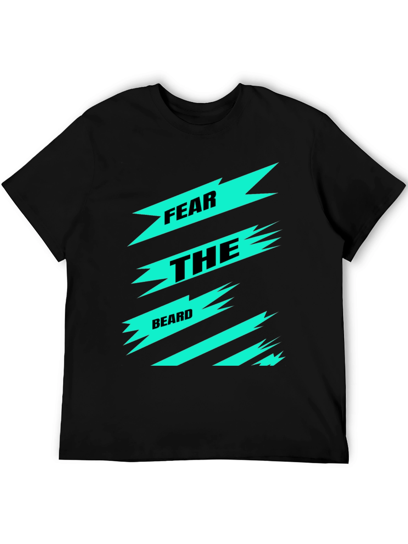 Fear the Beard Graphic Tee - Black Cotton T-Shirt