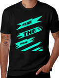 Fear the Beard Graphic Tee - Black Cotton T-Shirt