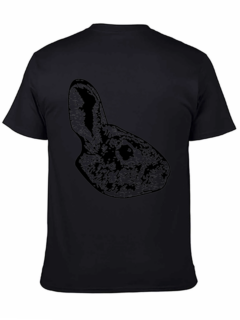 Black Rabbit Silhouette Graphic T-Shirt