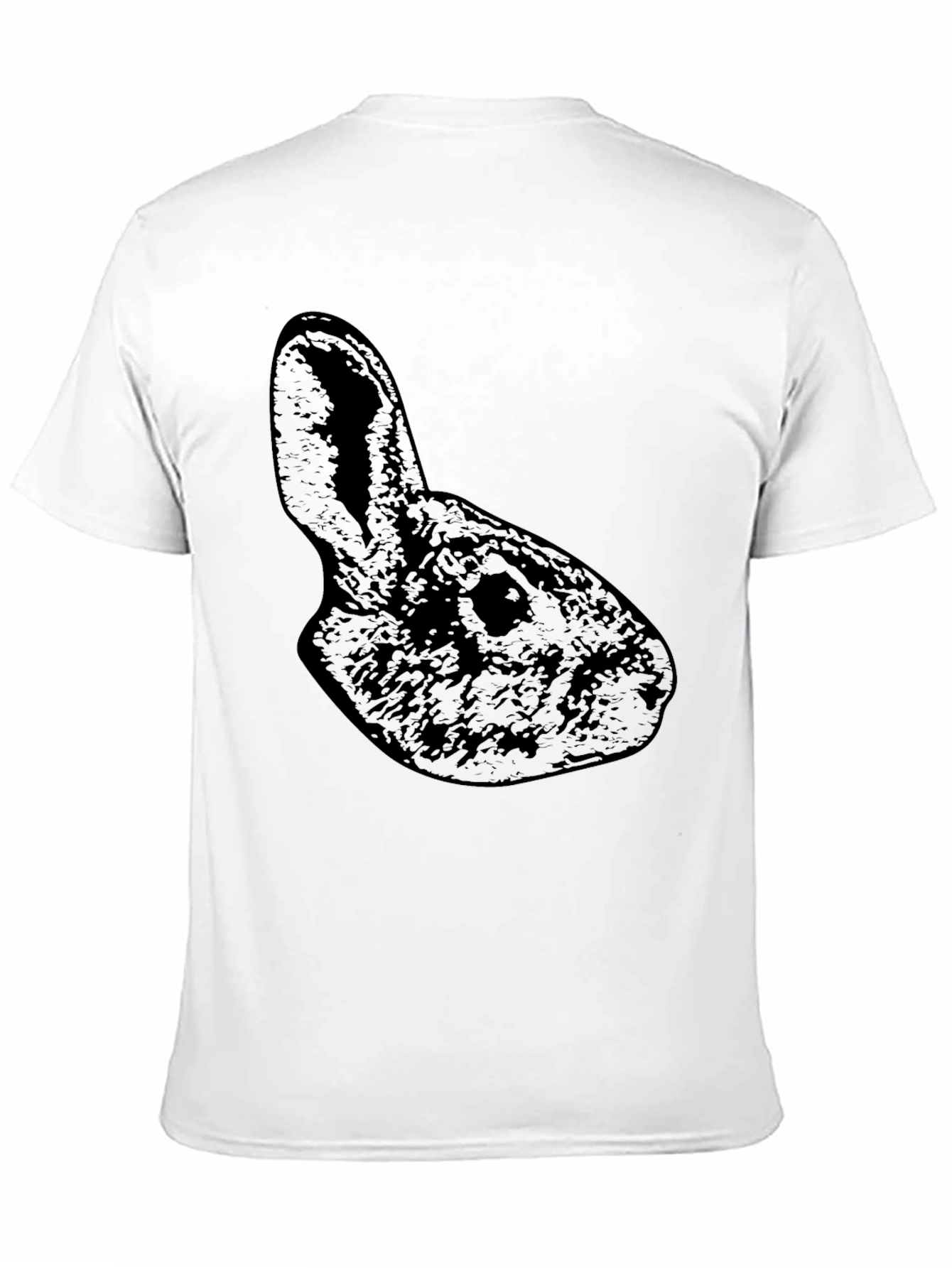 Black Rabbit Silhouette Graphic T-Shirt