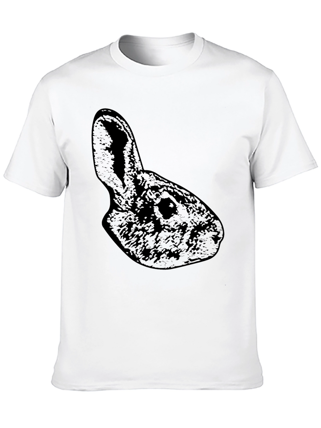 Black Rabbit Silhouette Graphic T-Shirt