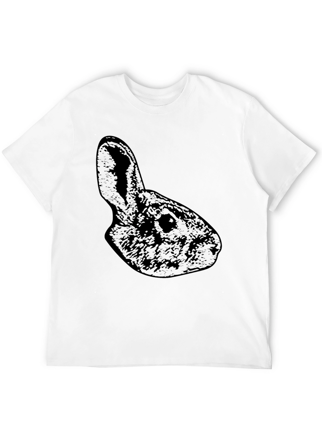 Black Rabbit Silhouette Graphic T-Shirt