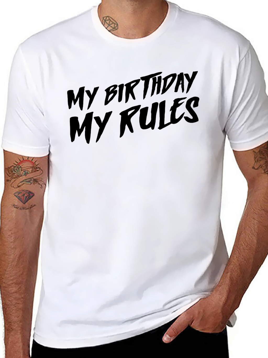 My Birthday My Rules Black Graphic Tee