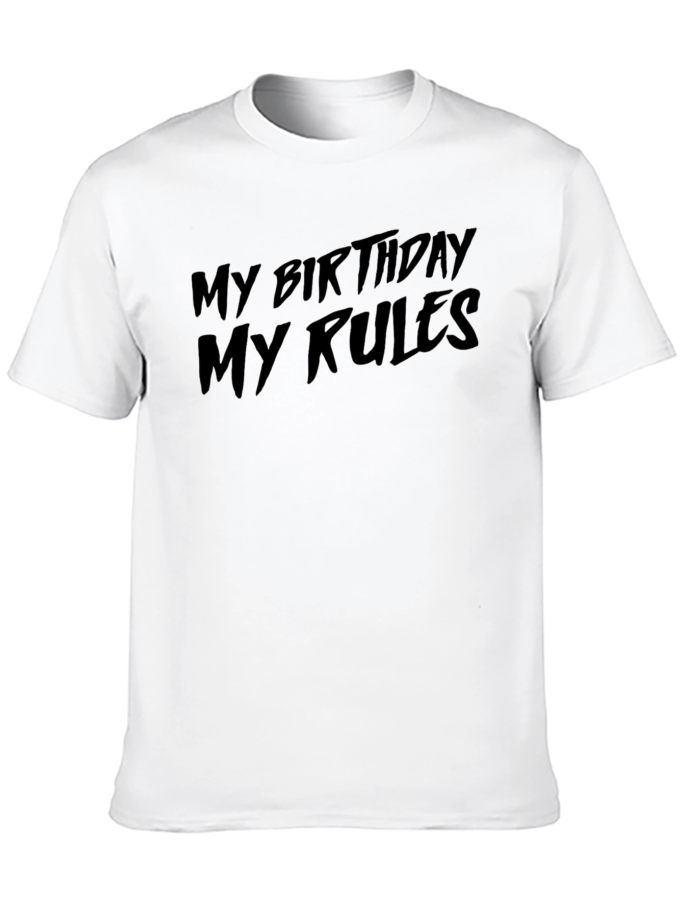 My Birthday My Rules Black Graphic Tee