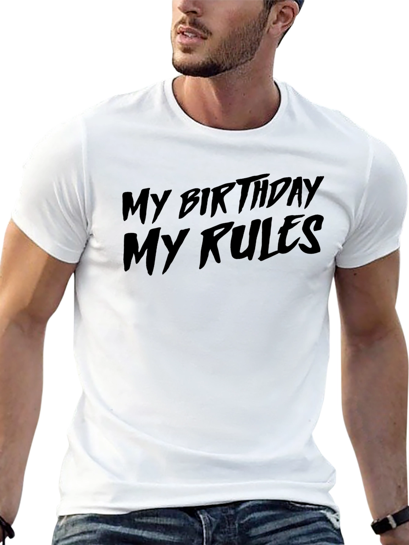 My Birthday My Rules Black Graphic Tee