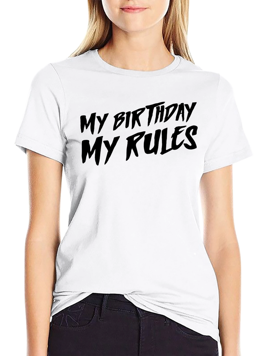 My Birthday My Rules Black Graphic Tee