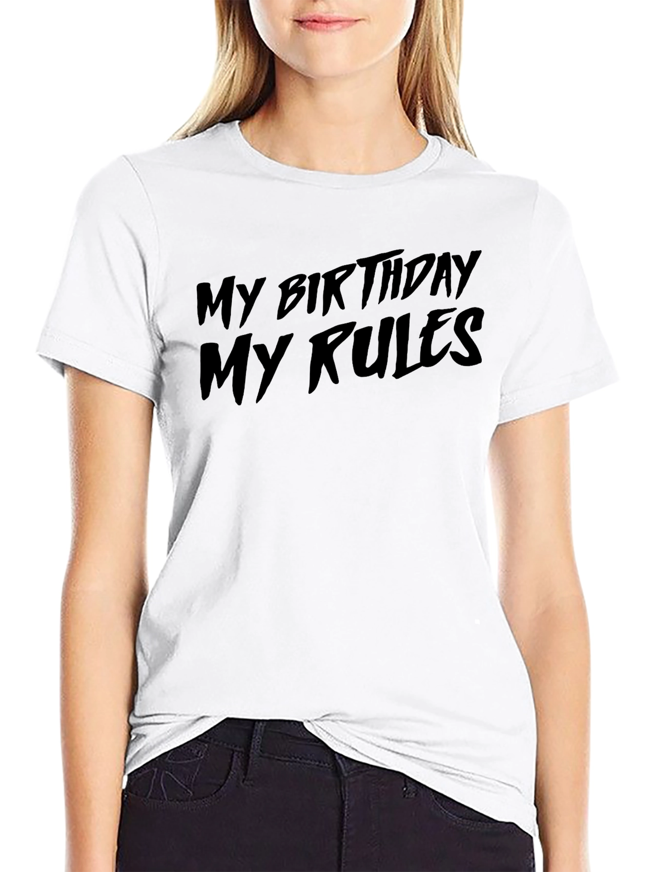 My Birthday My Rules Black Graphic Tee