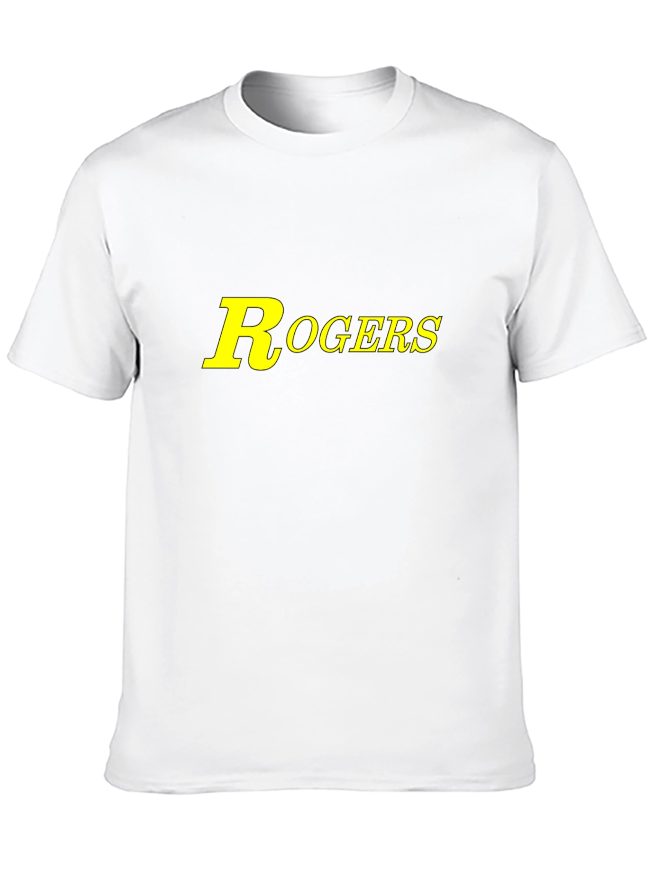 Rogers Black Cotton T-Shirt - Classic Logo Design