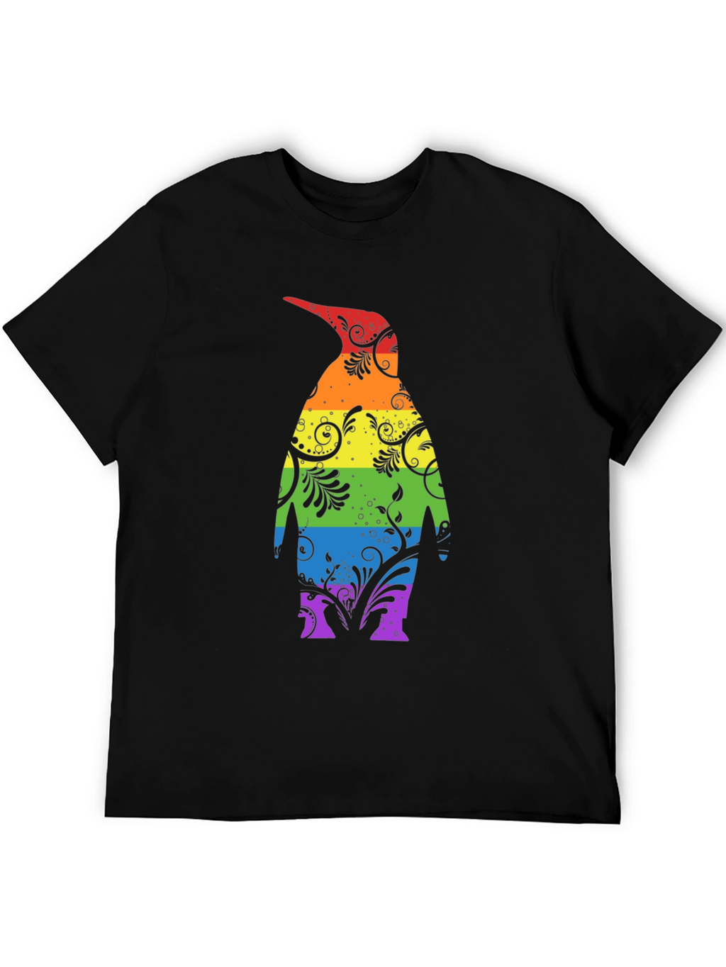 Rainbow Penguin Graphic Tee - Unique Stylish Design