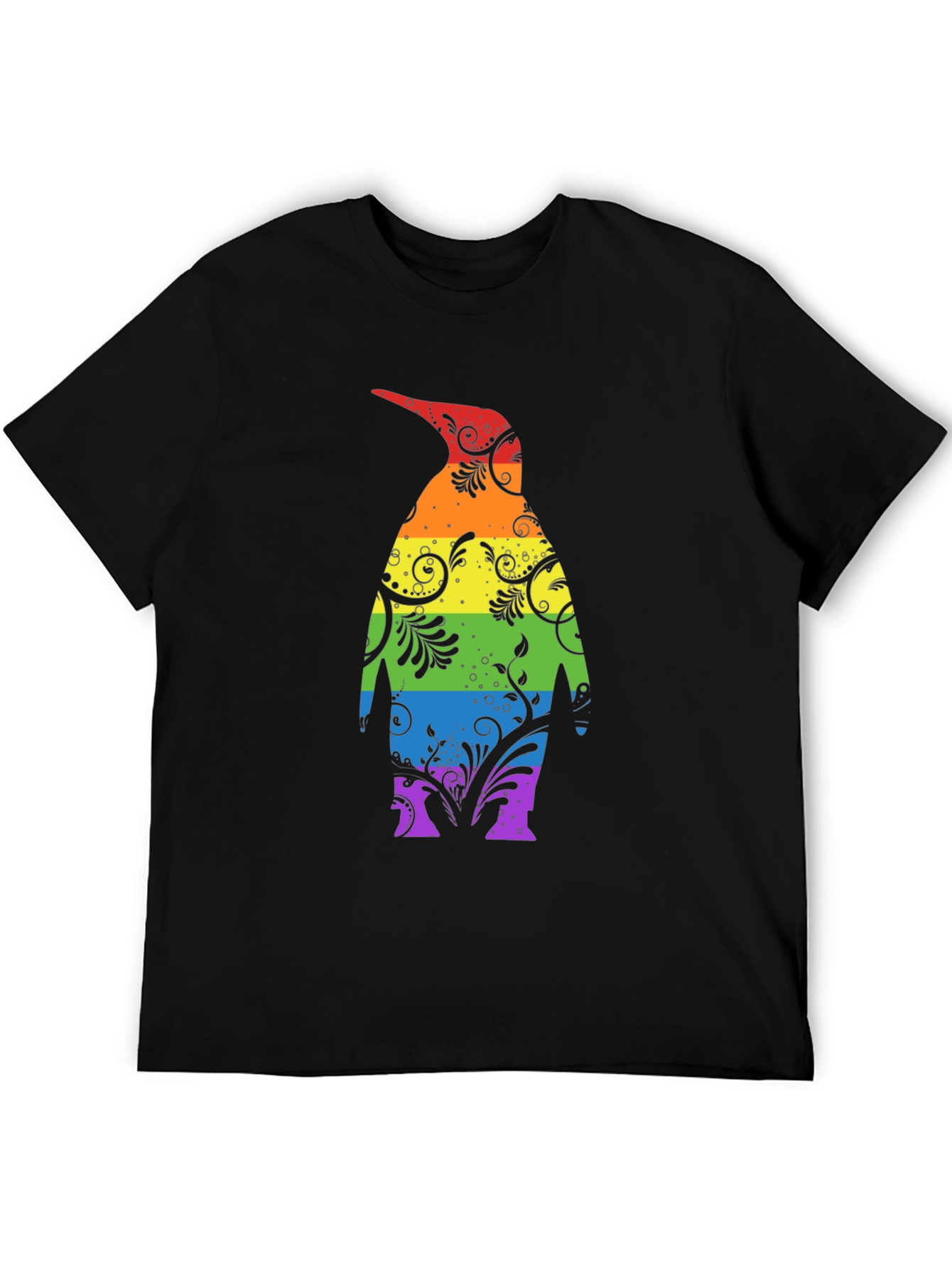 Rainbow Penguin Graphic Tee - Unique Stylish Design