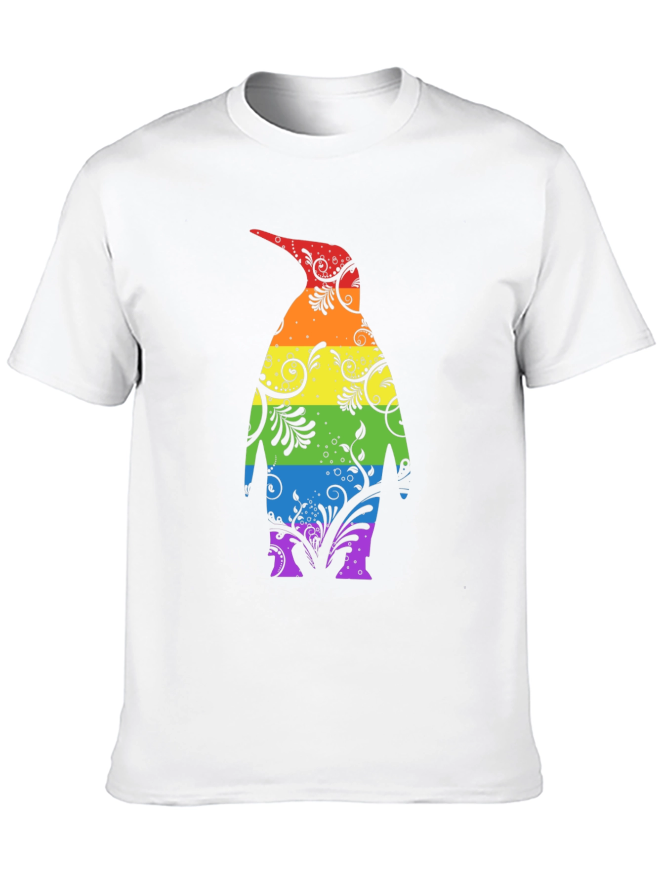 Rainbow Penguin Graphic Tee - Unique Stylish Design