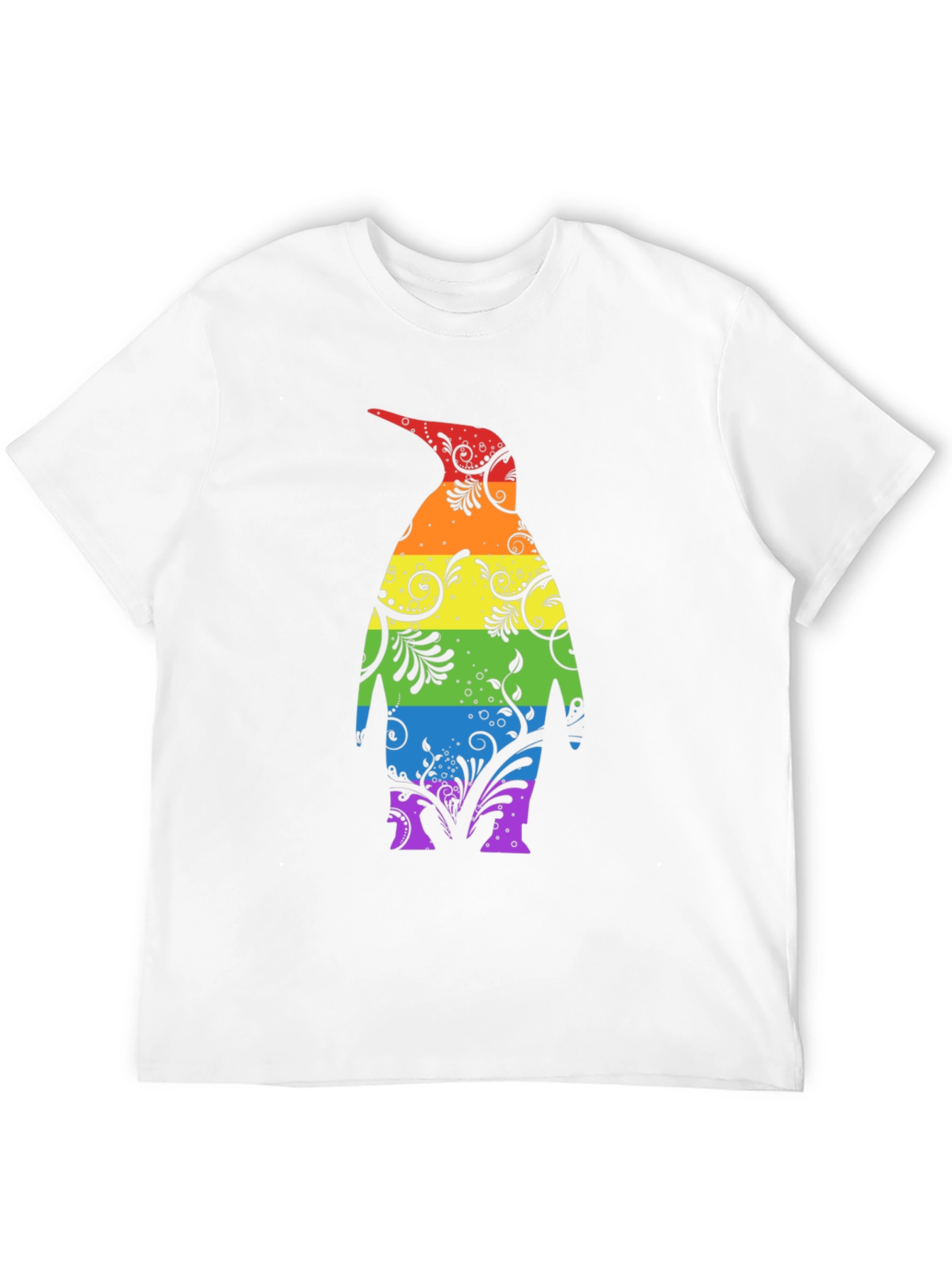 Rainbow Penguin Graphic Tee - Unique Stylish Design
