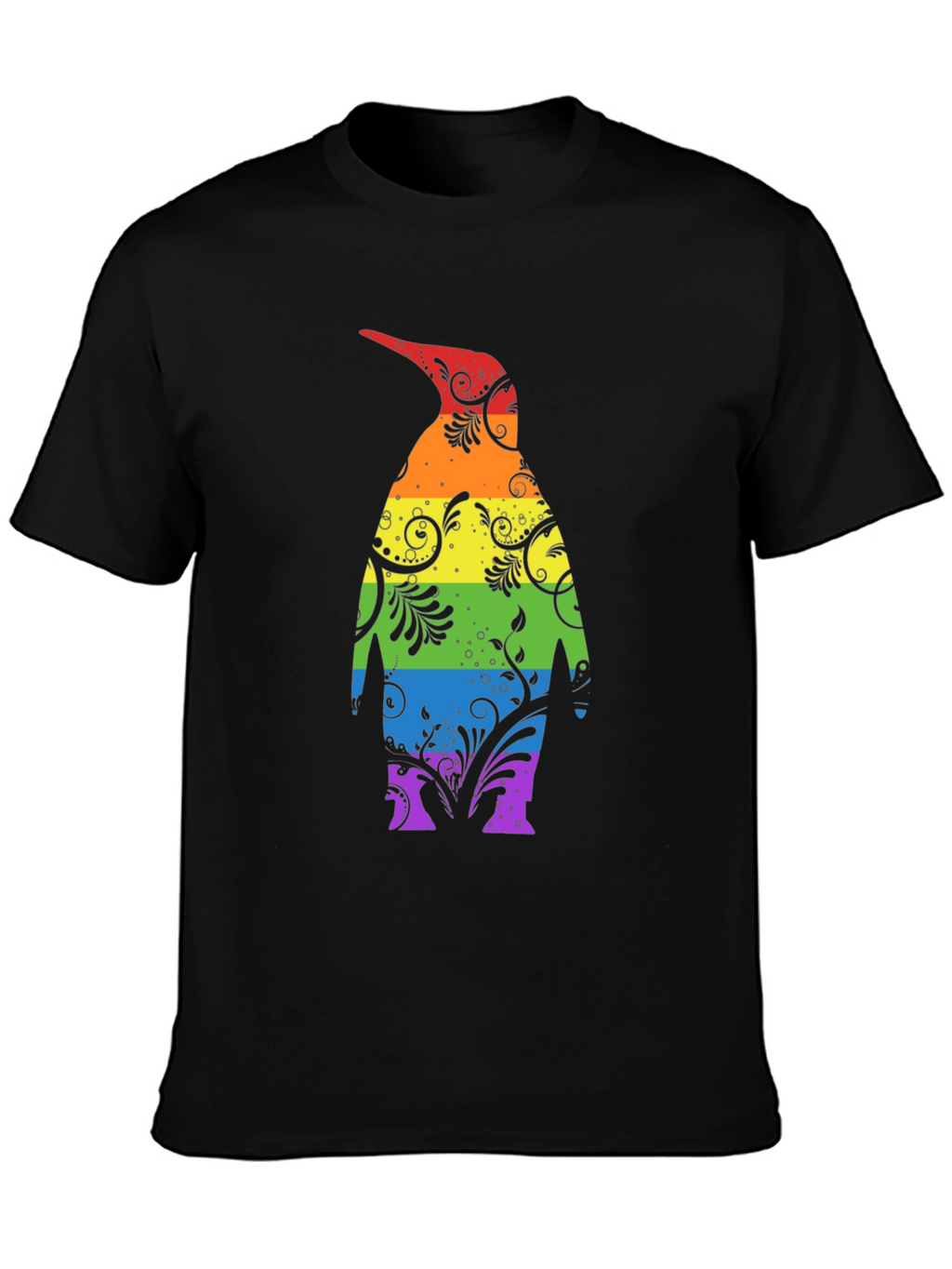 Rainbow Penguin Graphic Tee - Unique Stylish Design