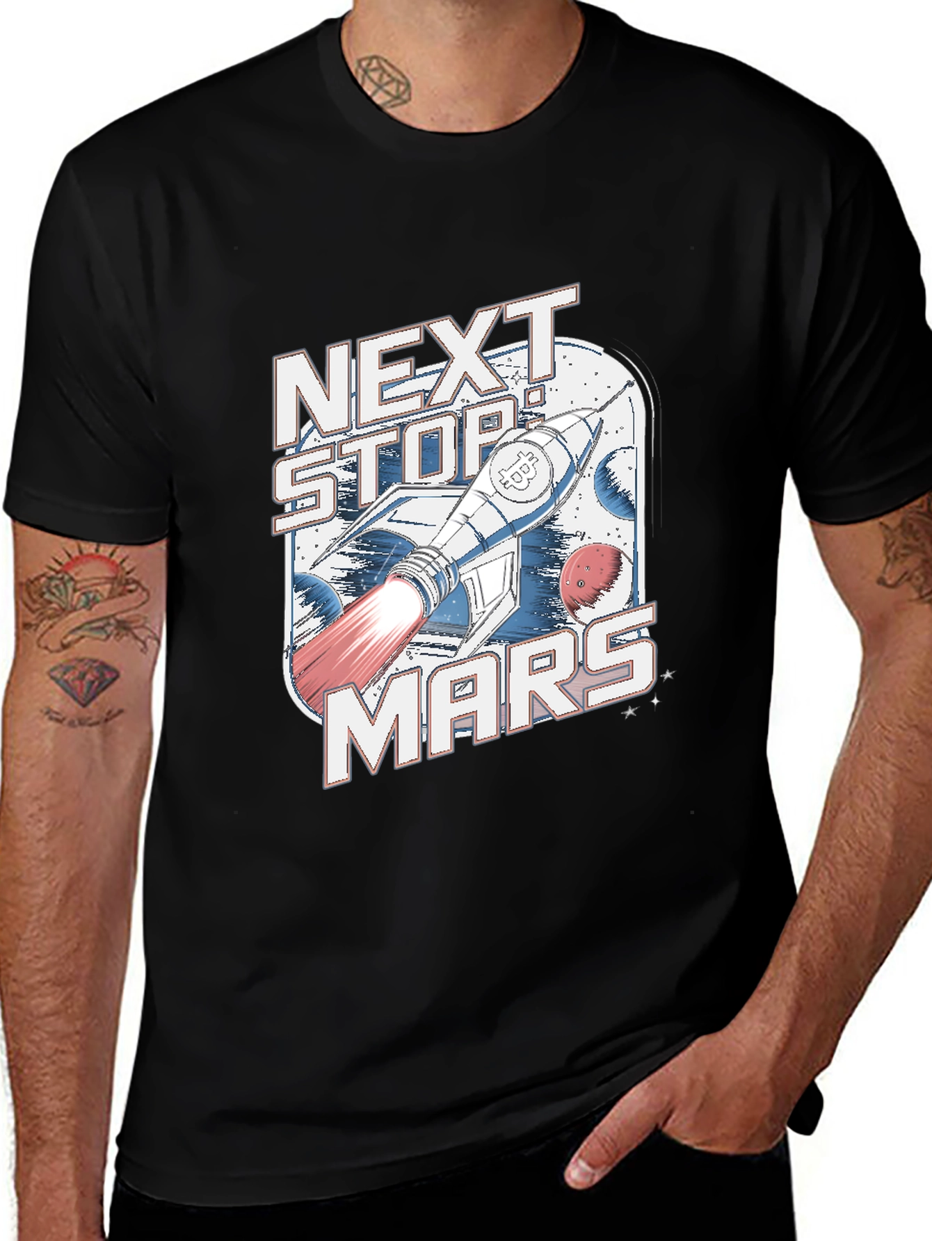 Next Stop Mars Graphic T-Shirt