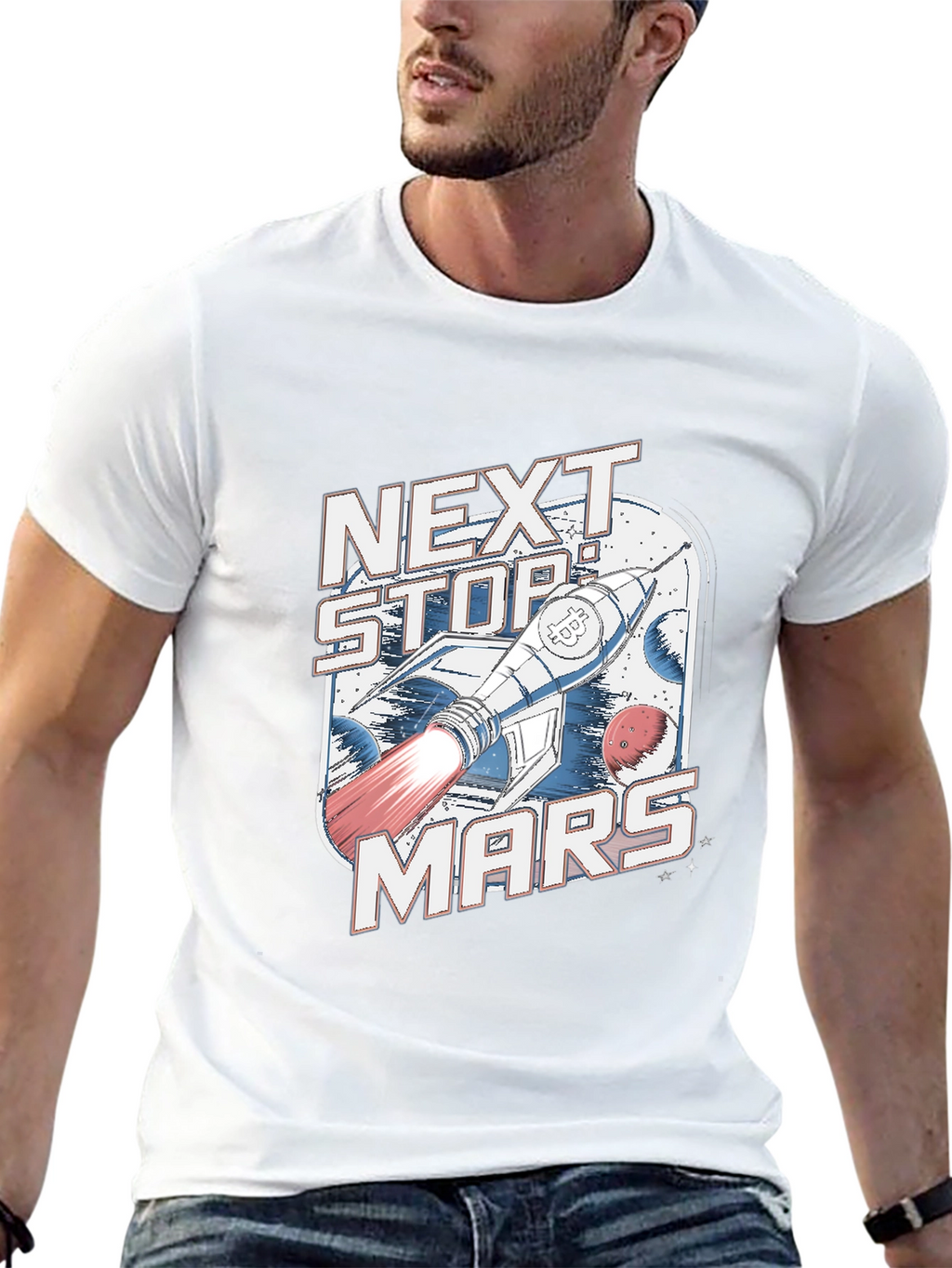 Next Stop Mars Graphic T-Shirt