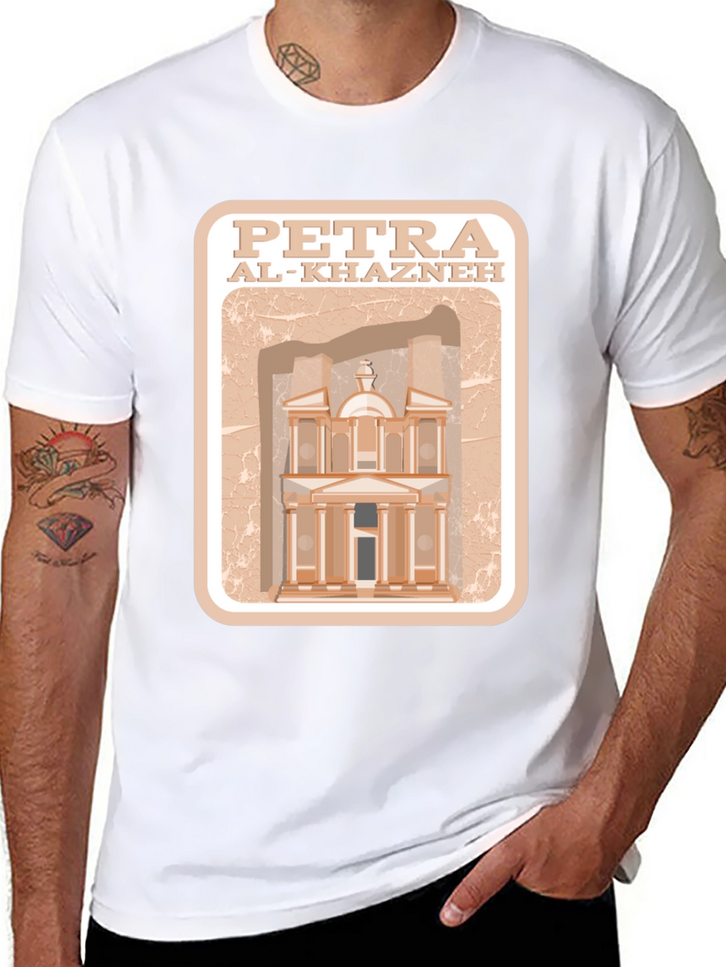 Petra Al-Khazneh Graphic T-Shirt - Travel Souvenir Tee