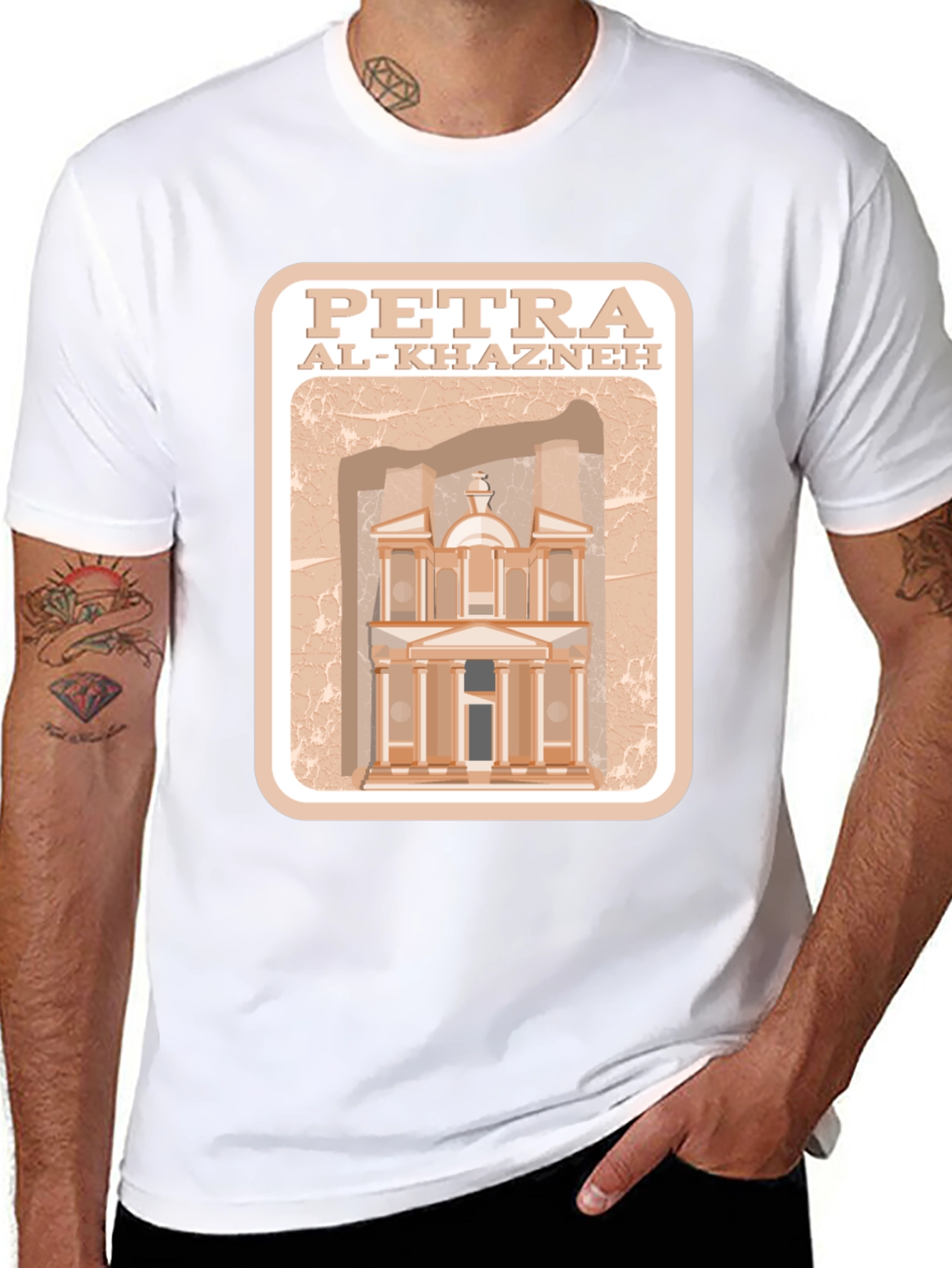 Petra Al-Khazneh Graphic T-Shirt - Travel Souvenir Tee