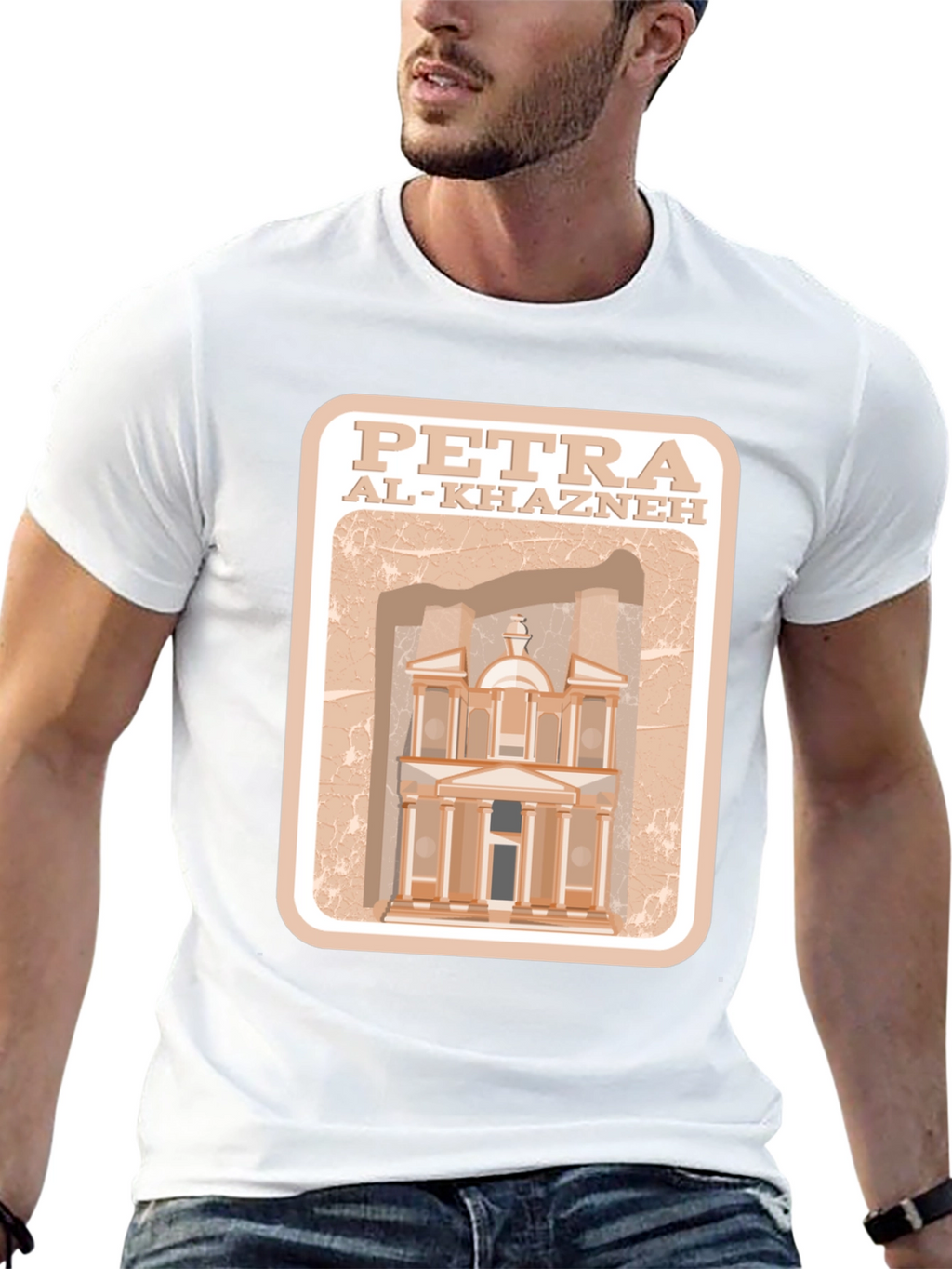 Petra Al-Khazneh Graphic T-Shirt - Travel Souvenir Tee