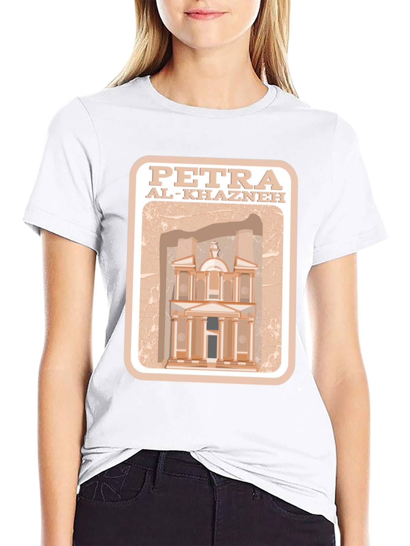 Petra Al-Khazneh Graphic T-Shirt - Travel Souvenir Tee
