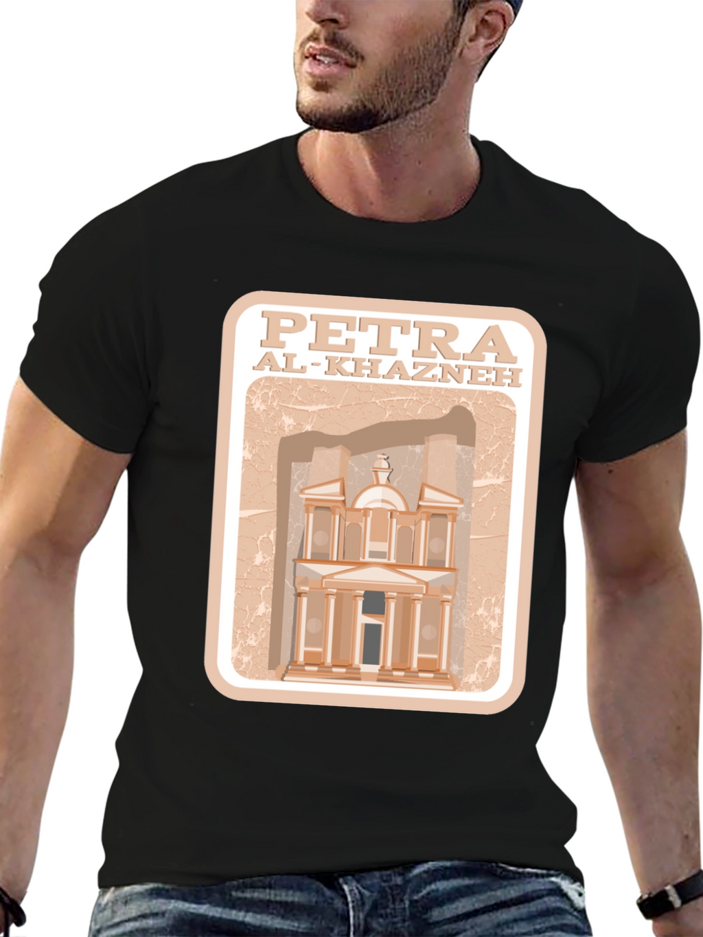 Petra Al-Khazneh Graphic T-Shirt - Travel Souvenir Tee