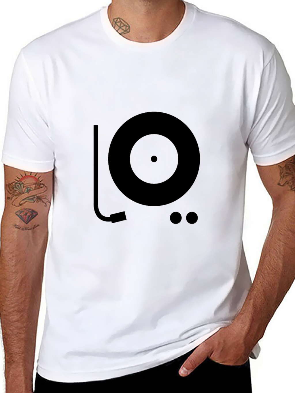 Turntable Graphic T-Shirt - DJ Music Lover Tee