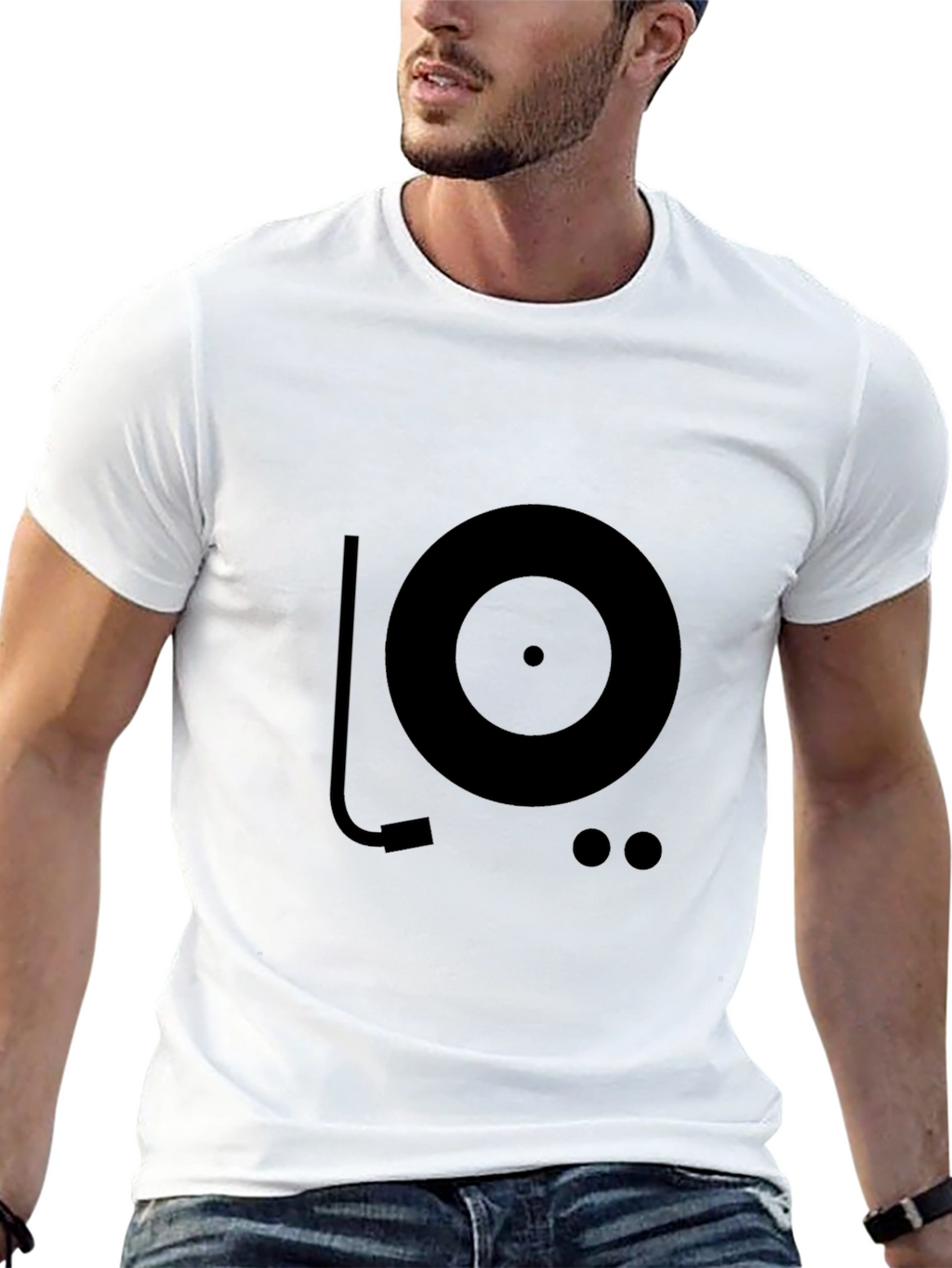 Turntable Graphic T-Shirt - DJ Music Lover Tee