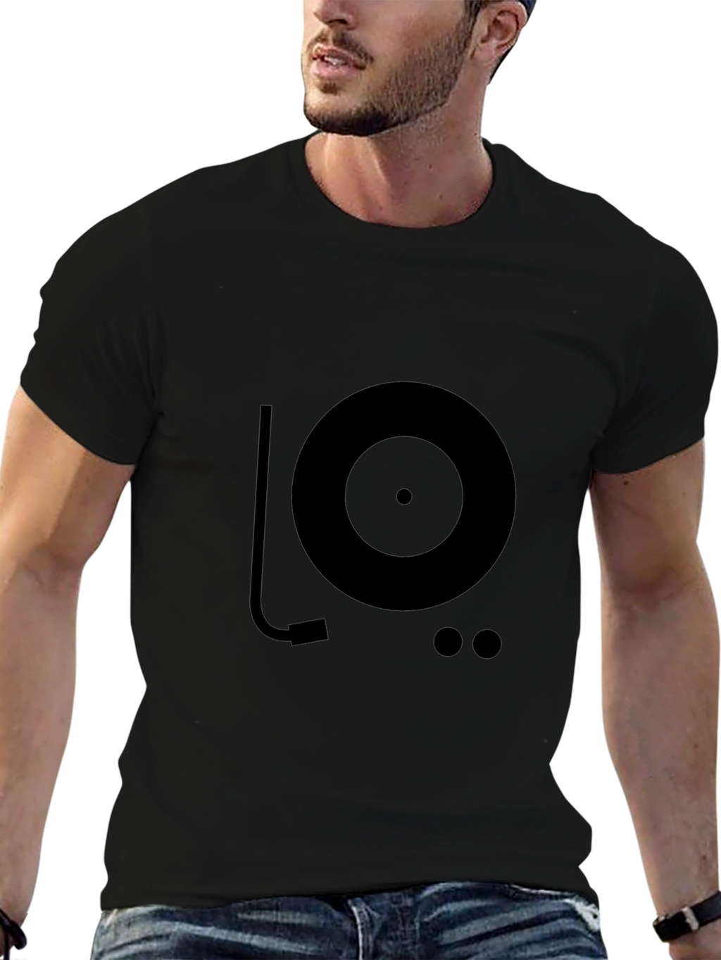 Turntable Graphic T-Shirt - DJ Music Lover Tee