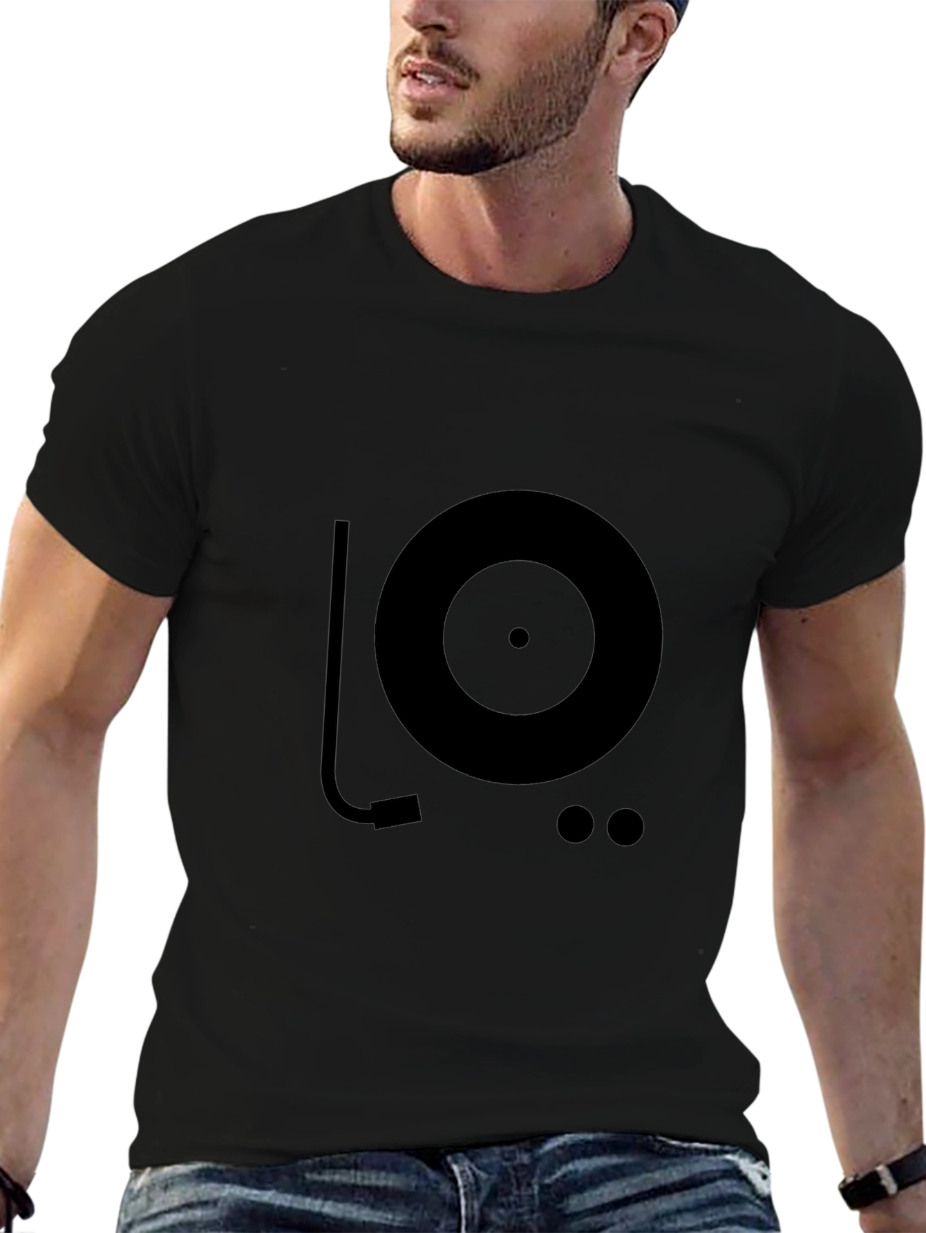 Turntable Graphic T-Shirt - DJ Music Lover Tee