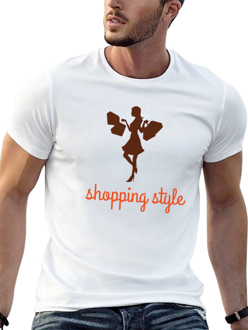 Stylish Shopping Tee - Fashion Shopper T-Shirt