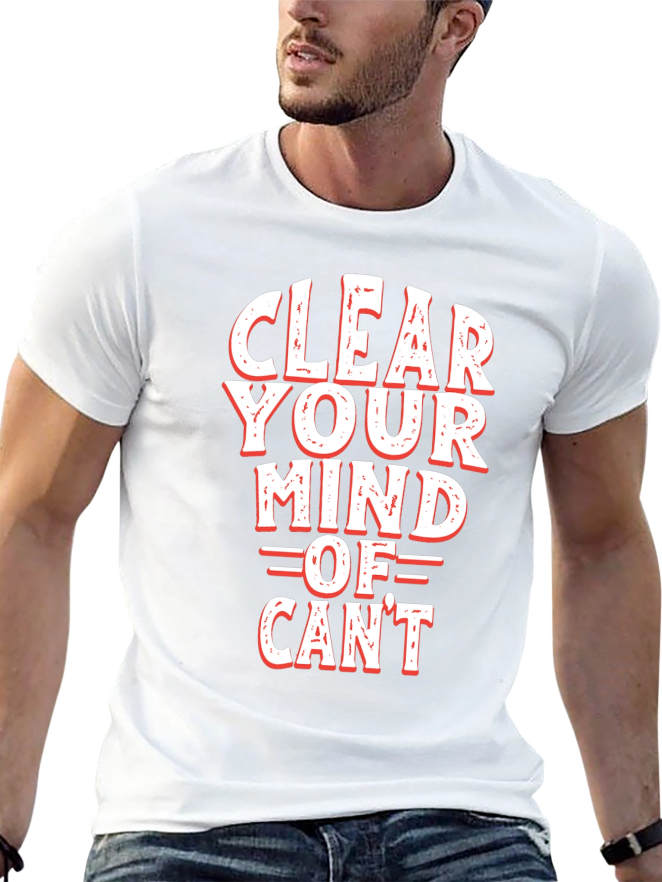 Clear Your Mind Black Graphic Tee - Motivational T-Shirt