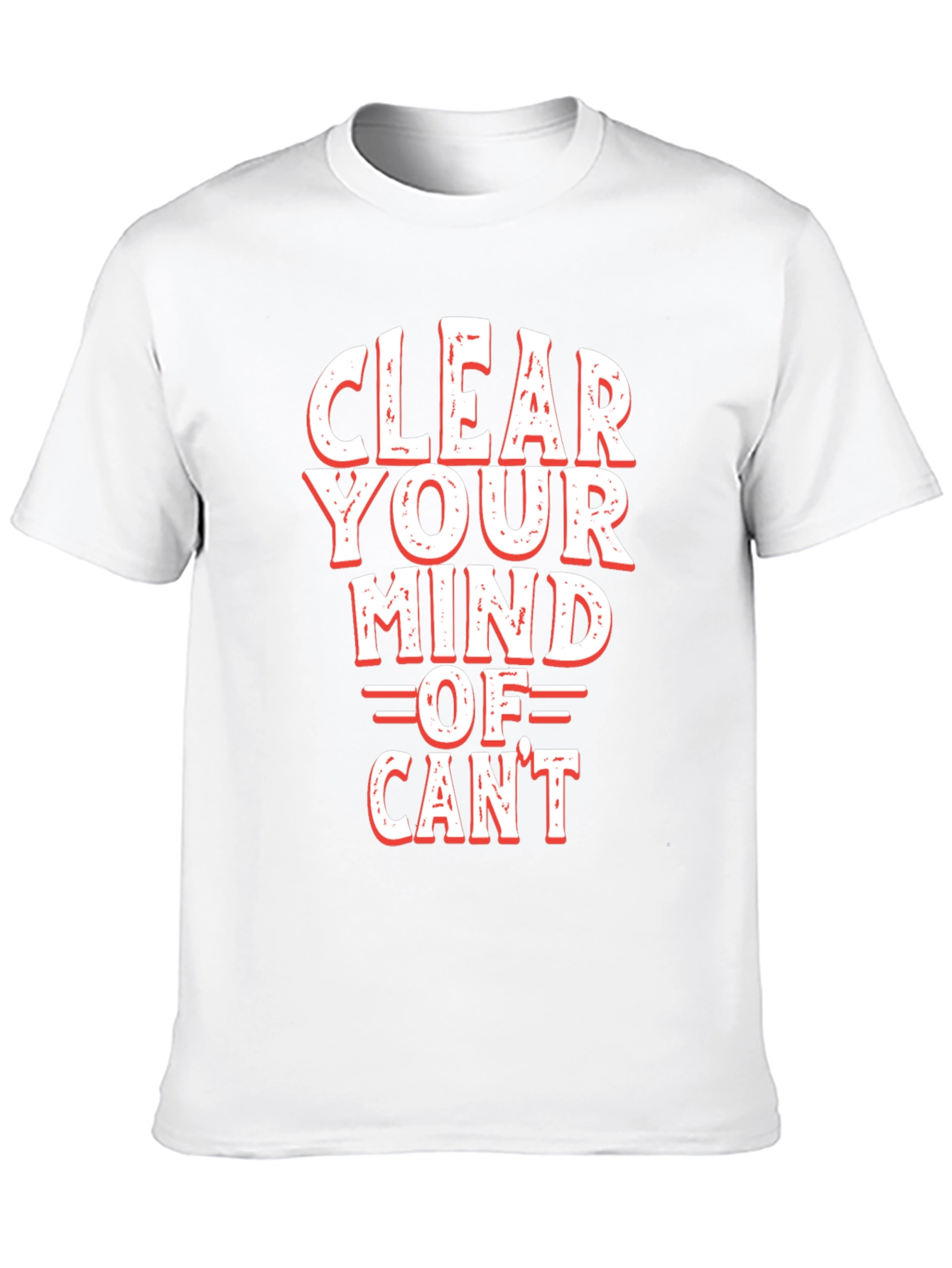 Clear Your Mind Black Graphic Tee - Motivational T-Shirt